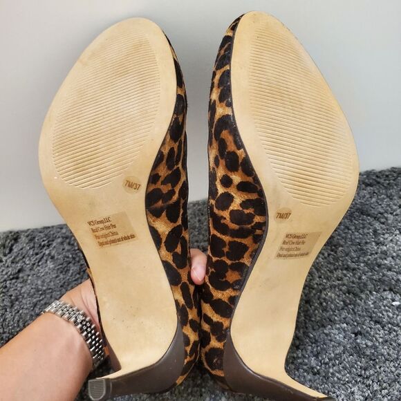 Sole society leopard print heels (size 7) - Picture 10 of 11